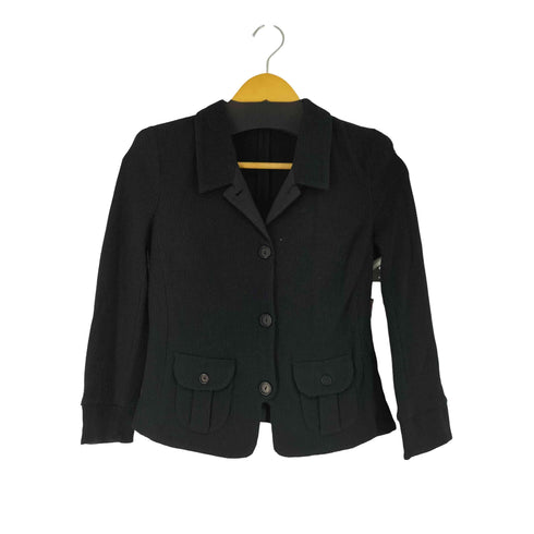 エンポリオアルマーニ EMPORIO ARMANI ワッフル地 4Bテーラードジャケット レディース EUR:40