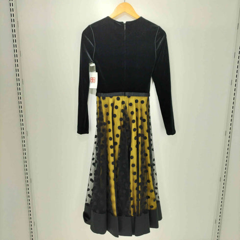 CATHERINE DEANE ドットチュール ベロア ワンピース レディース UK:6