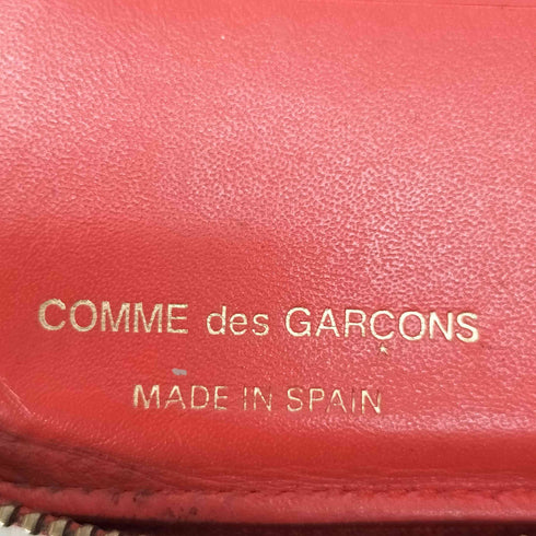 コムデギャルソン COMME des GARCONS スペイン製 ラウンドジップ レザーウォレット メンズ