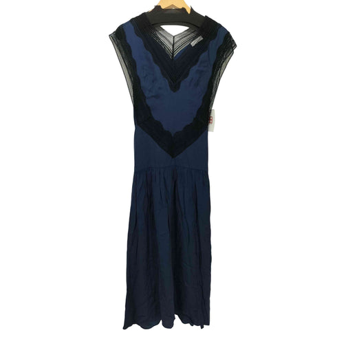 サンドロパリ sandro PARIS レーヨン100 レース ノースリーブ ワンピース レディース EUR:44