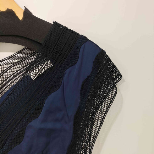サンドロパリ sandro PARIS レーヨン100 レース ノースリーブ ワンピース レディース EUR:44