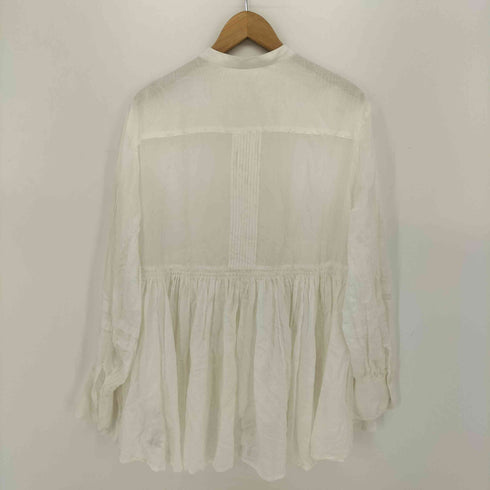 シップス SHIPS 24SS コットン シルク ギャザー ブラウス レディース ONE SIZE