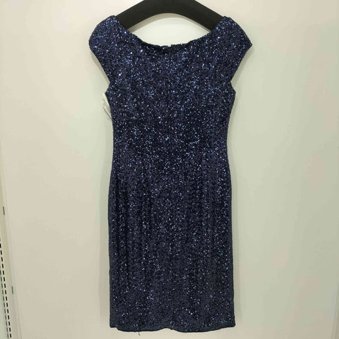 ローレンラルフローレン LAUREN RALPH LAUREN EVENING スパンコール ノースリーブ ドレス レディース US:6