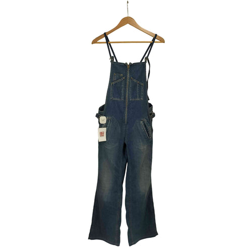 ジョンブル Johnbull ユーズド加工 ワークフレンチサロペットパンツ レディース S
