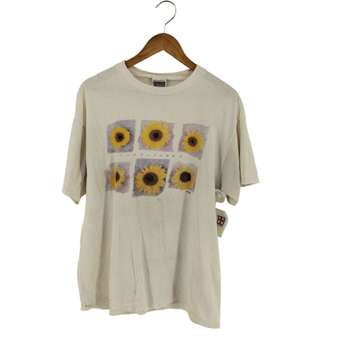 MAZE 90S USA製 SUNFLOWERS プリント Tシャツ メンズ XL