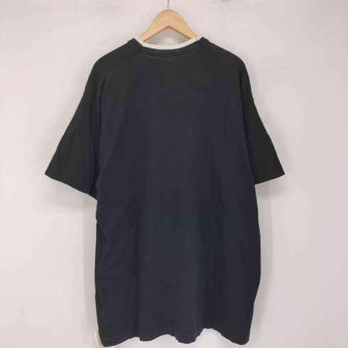 フルーツオブザルーム FRUIT OF THE LOOM 80-90s USA製 コットン フェイクレイヤード シングルステッチ クルーネック ショートスリーブ Tシャツ メンズ import:XXL