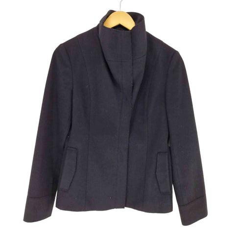 ニジュウサンク 23区 カシミヤ混 CASHMERE ステッチ ジップアップ ジャケット レディース JPN:38