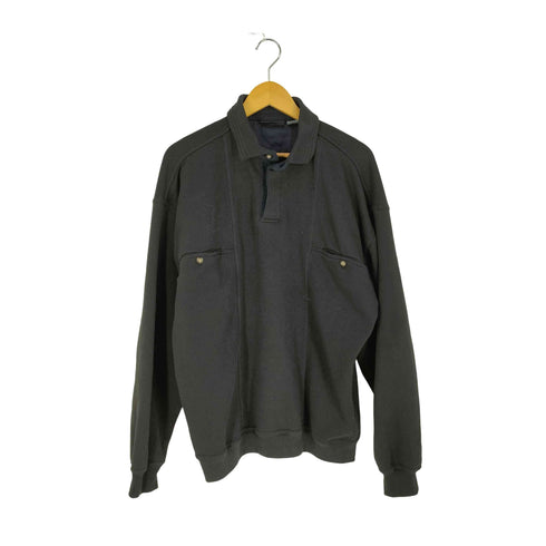 SPRIT RIVER 鹿の子 ポリコットン ポロスウェット メンズ import:L
