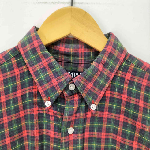 チャップスラルフローレン CHAPS RALPH LAUREN チェック ボタンダウン ネルシャツ メンズ import:L