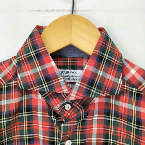 フェアファクス FAIRFAX ホリゾンタルカラー チェック ドレスシャツ メンズ JPN:M