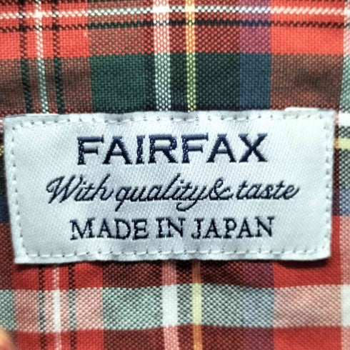 フェアファクス FAIRFAX ホリゾンタルカラー チェック ドレスシャツ メンズ JPN:M