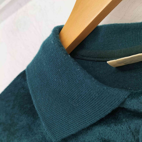 90-00s velour classics ベロア ヘンリーネック ポロシャツ メンズ