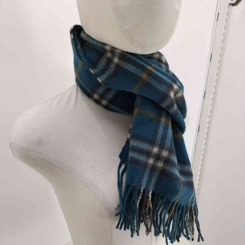 バーバリーズ BURBERRYS イングランド製 カシミヤチェックマフラー レディース