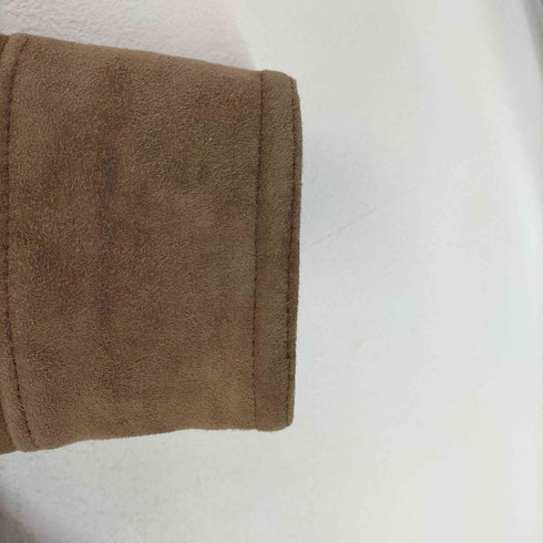 lamb leather ムートンロングコート レディース