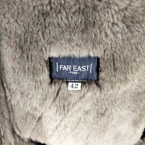 lamb leather ムートンロングコート レディース