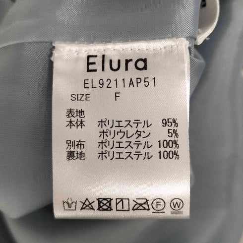 エルーラ Elura スエードワンピース プリーツ レディース FREE
