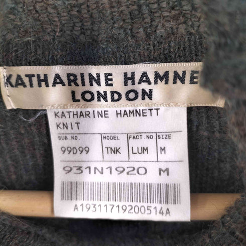 キャサリンハムネットロンドン KATHARINE HAMNETT LONDON モヘア混 タートルネックニット メンズ M