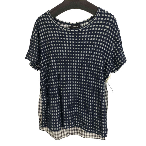 ズッカ ZUCCa ギンガムチェック異素材切替 S/S カットソー レディース JPN:M