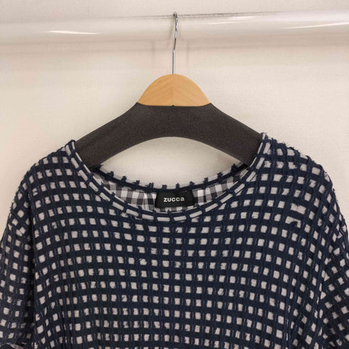 ズッカ ZUCCa ギンガムチェック異素材切替 S/S カットソー レディース JPN:M