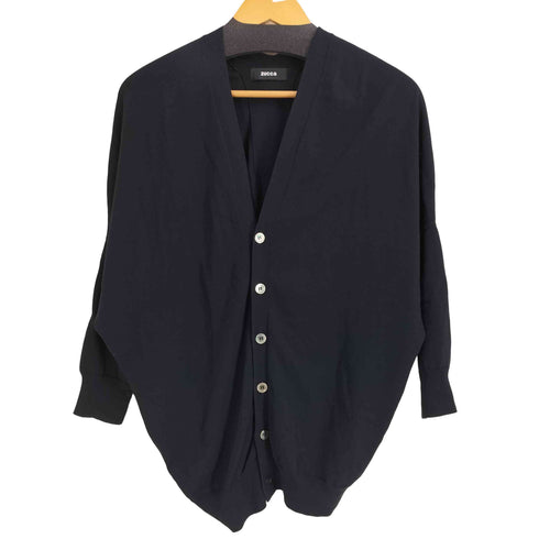 ズッカ ZUCCa コットンレーヨン混前後Vネックカーディガン レディース JPN:M