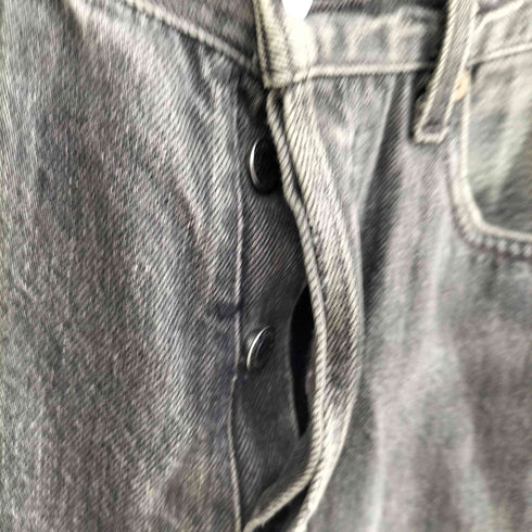 リーバイス Levis フランス製 501 ボタン裏275 カットオフ ブラックデニムパンツ メンズ W30