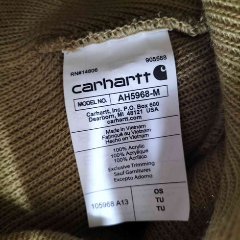 カーハート Carhartt Knit Camo Beanie Stocking Hat メンズ