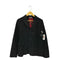 ブラックコムデギャルソン BLACK COMME des GARCONS 13SS バッククロスデザインピークドラペルジャケット レディース M