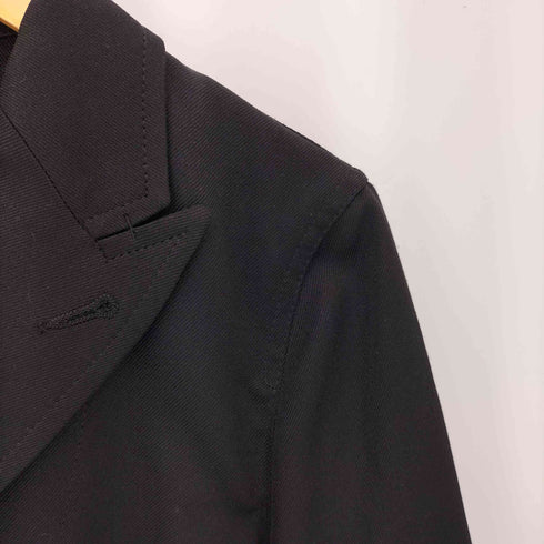 ブラックコムデギャルソン BLACK COMME des GARCONS 13SS バッククロスデザインピークドラペルジャケット レディース M
