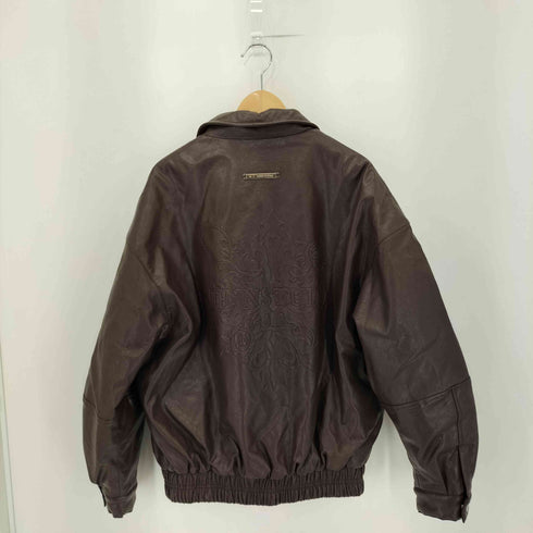 1JINN STUDIO フロントジップ 中綿 フェイクレザー ジャケット レディース M