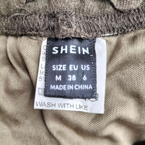 シーイン SHEIN ランダムタック フレアスウェットパンツ レディース JPN:M