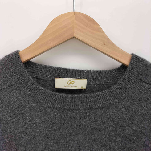 ミツコシ MITSUKOSHI カシミア ハイゲージ クルーネック ニット セーター メンズ JPN:XL
