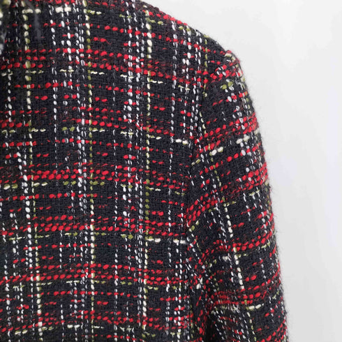 ザラ ZARA ツイード フロントボタン ロングスリーブ ジャケット レディース S