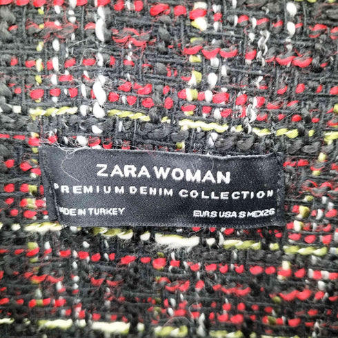 ザラ ZARA ツイード フロントボタン ロングスリーブ ジャケット レディース S