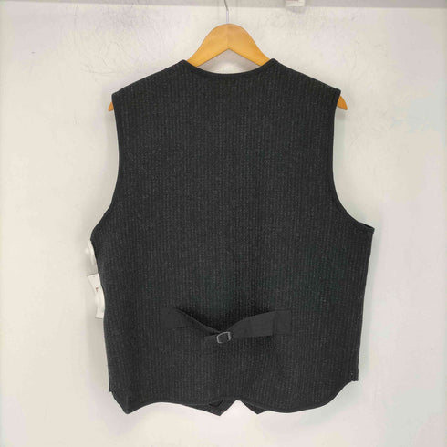 ウールリッチ WOOLRICH 00s ウール ストライプ ジップアップ ワークベスト メンズ import:L