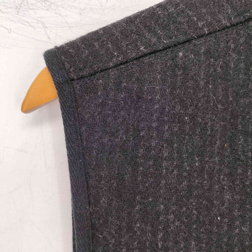 ウールリッチ WOOLRICH 00s ウール ストライプ ジップアップ ワークベスト メンズ import:L