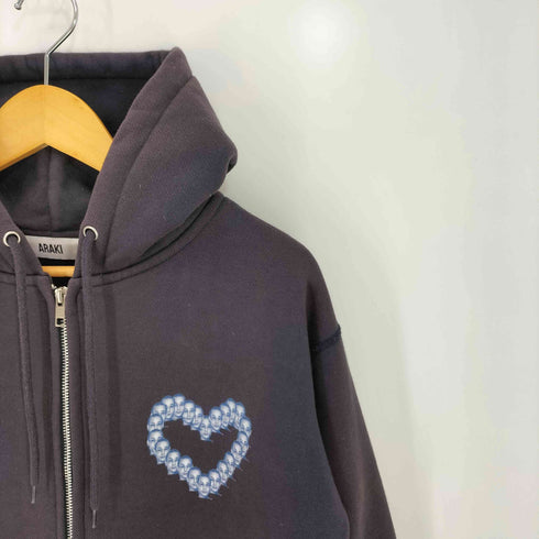 ARAKI SINREI LOVE ZIP HOODIE メンズ
