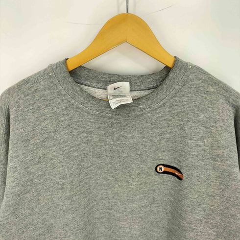 ナイキ NIKE 90s 白タグ ワッペン刺繍 クルーネックスウェット メンズ import:L