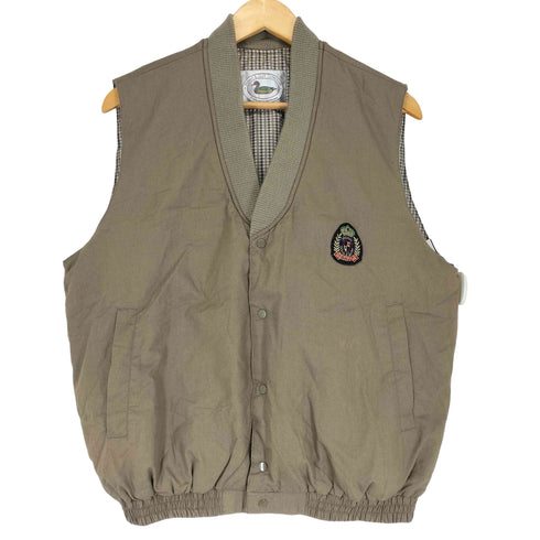 down&quilt collection 裏地千鳥 ダウンベスト レディース