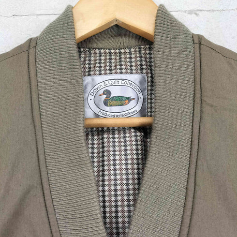 down&quilt collection 裏地千鳥 ダウンベスト レディース