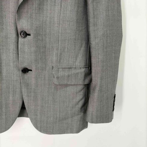コムデギャルソンオムドゥ COMME des GARCONS HOMME DEUX ヘリンボーン ストライプ ウール 3B テーラードジャケット メンズ JPN:S