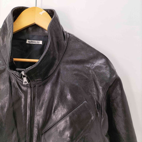 オーラリー AURALEE 25AW LAMB LEATHER ZIP BLOUSON メンズ JPN:3