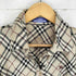 バーバリーブルーレーベル BURBERRY BLUE LABEL ノバチェック 7分丈 スキッパーシャツ レディース JPN:38