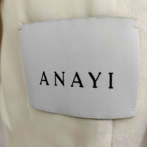 アナイ ANAYI スタンドカラーショートコート レディース 36