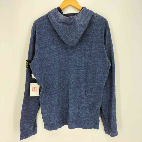 ストーンアイランド STONE ISLAND ワッペン装飾 ライトオンス 長袖 プルオーバーフーディー メンズ import:L