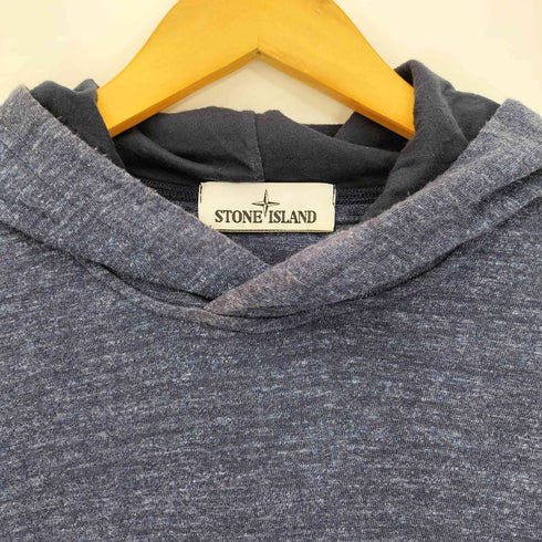 ストーンアイランド STONE ISLAND ワッペン装飾 ライトオンス 長袖 プルオーバーフーディー メンズ import:L