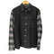 コムデギャルソンオム COMME des GARCONS HOMME 田中オム ノルディック切替 ウールシャツ メンズ