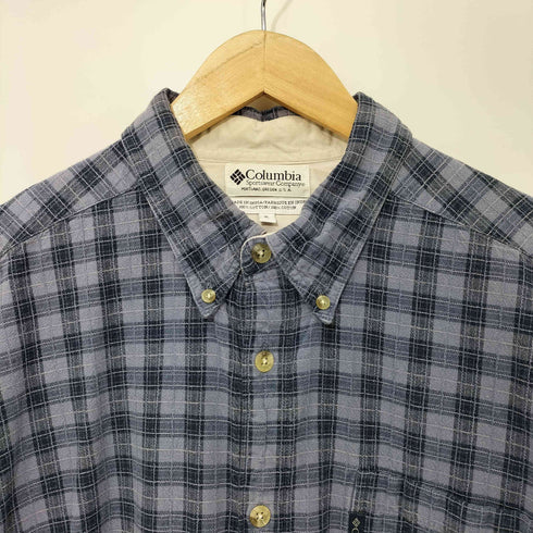 コロンビア Columbia 00s インド綿 チェック ボタンダウン L/S シャツ メンズ import:XL