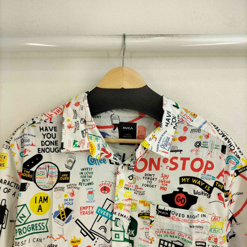 ルーカ RVCA 総柄プリント S/S シャツ メンズ import:L