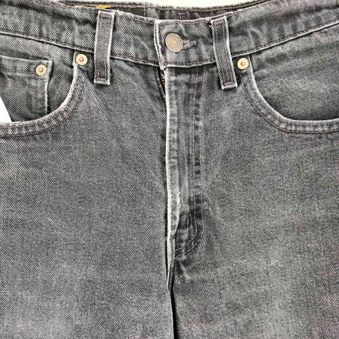 リーバイス Levis 00S USA製550 RELAXED FIT 後染めブラック テーパードデニム メンズ 31×34