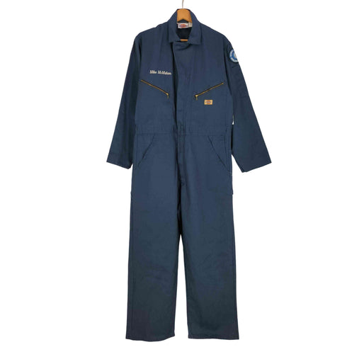 ディッキーズ Dickies 90S メキシコ製 TALONジップ 企業ロゴ刺繍 ワッペン オールインワン つなぎ メンズ 42